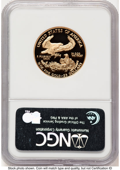 1997-W Proof Gold Eagle 1/2 oz Brown Label NGC PF70