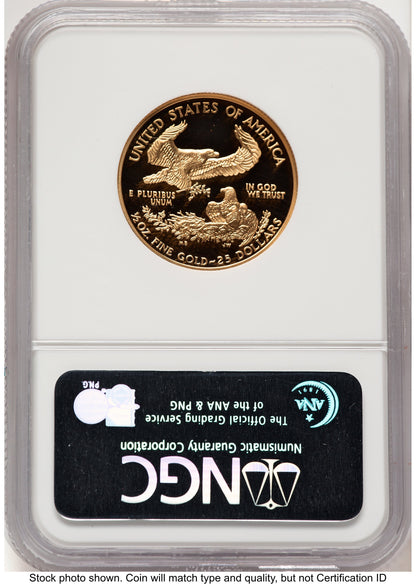 2000-W Proof Gold Eagle 1/2 oz Brown Label NGC PF70