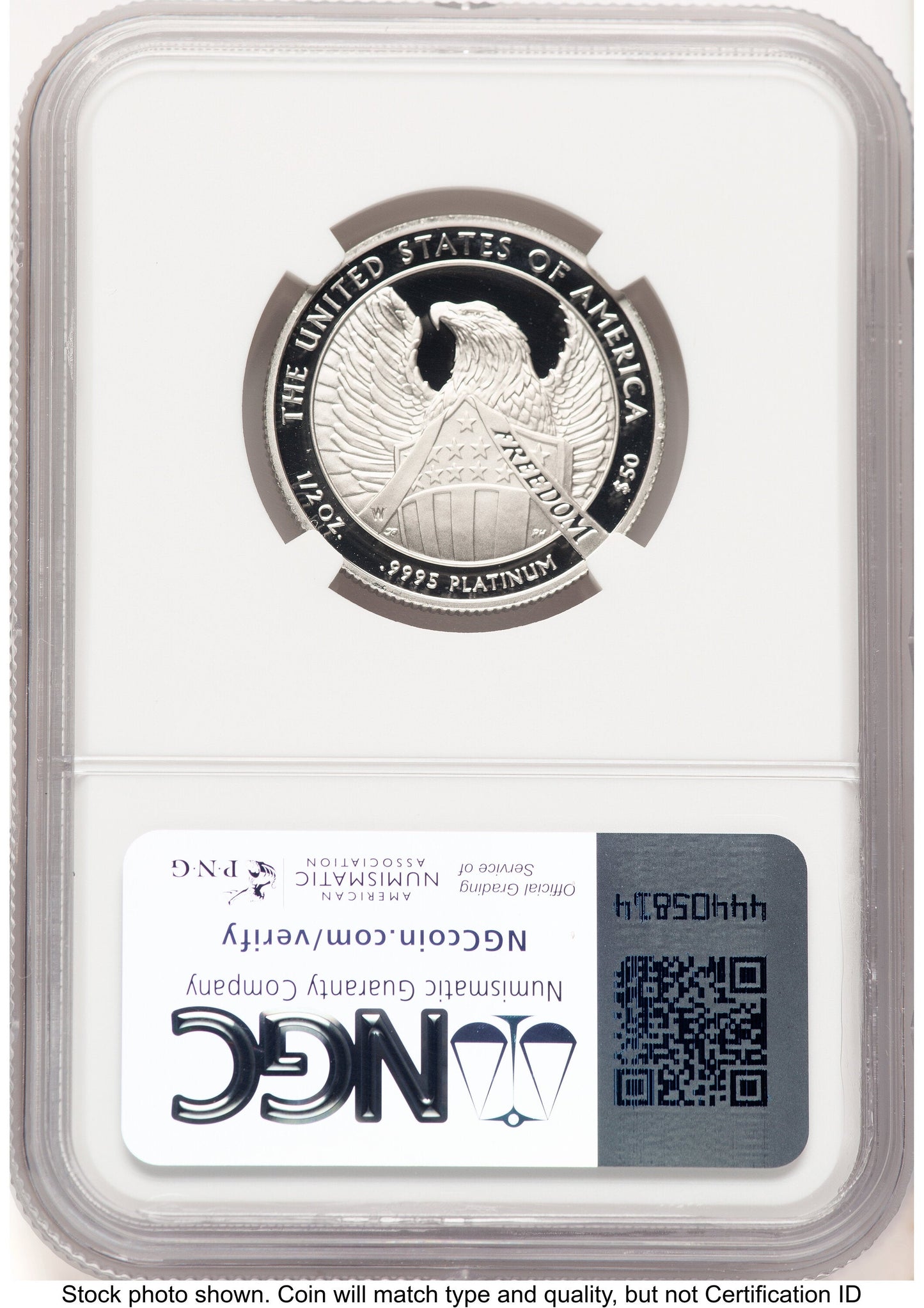 2007-W Proof Platinum Eagle 1/2 oz Brown Label NGC PF70