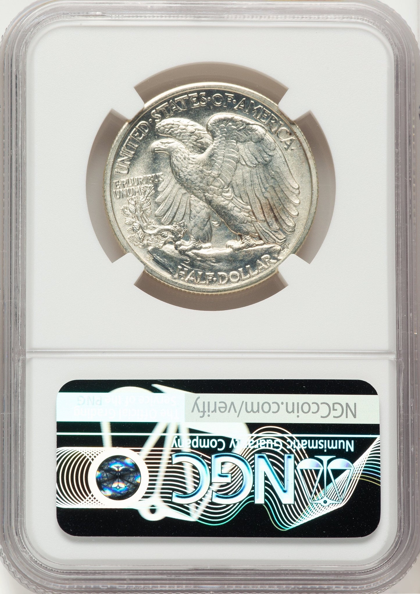 1940-S 50C Walking Liberty Half Dollar NGC MS66+