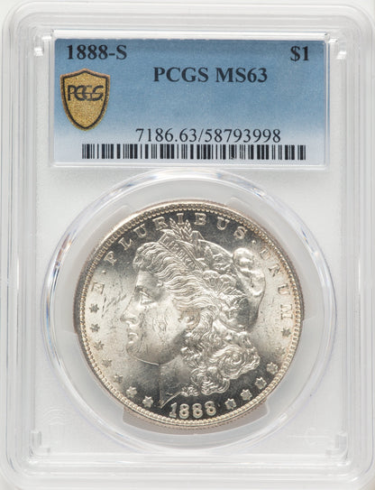 1888-S Morgan Dollar PCGS MS63