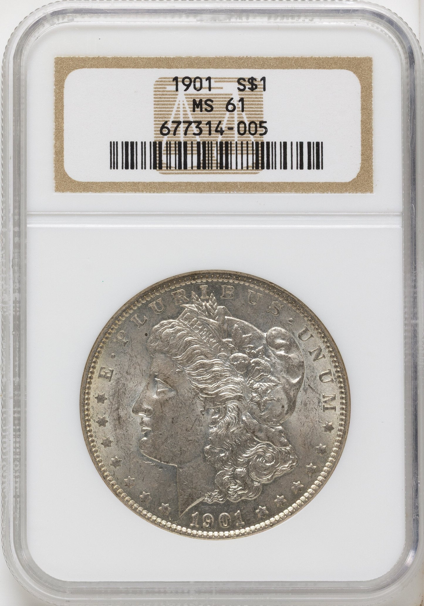 1901 Morgan Dollar NGC MS61
