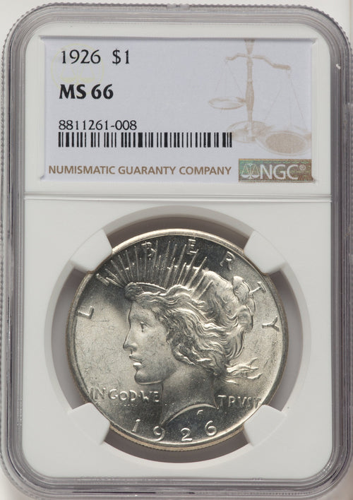 1926 Peace Dollar NGC MS66