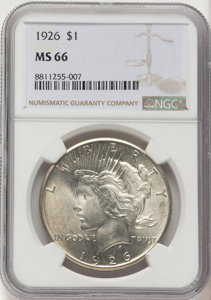 1926 Peace Dollar NGC MS66