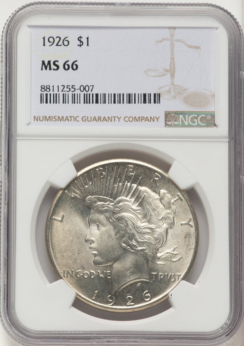 1926 Peace Dollar NGC MS66