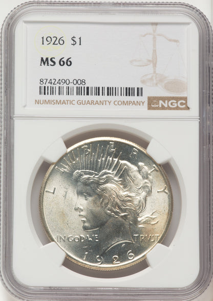 1926 Peace Dollar NGC MS66