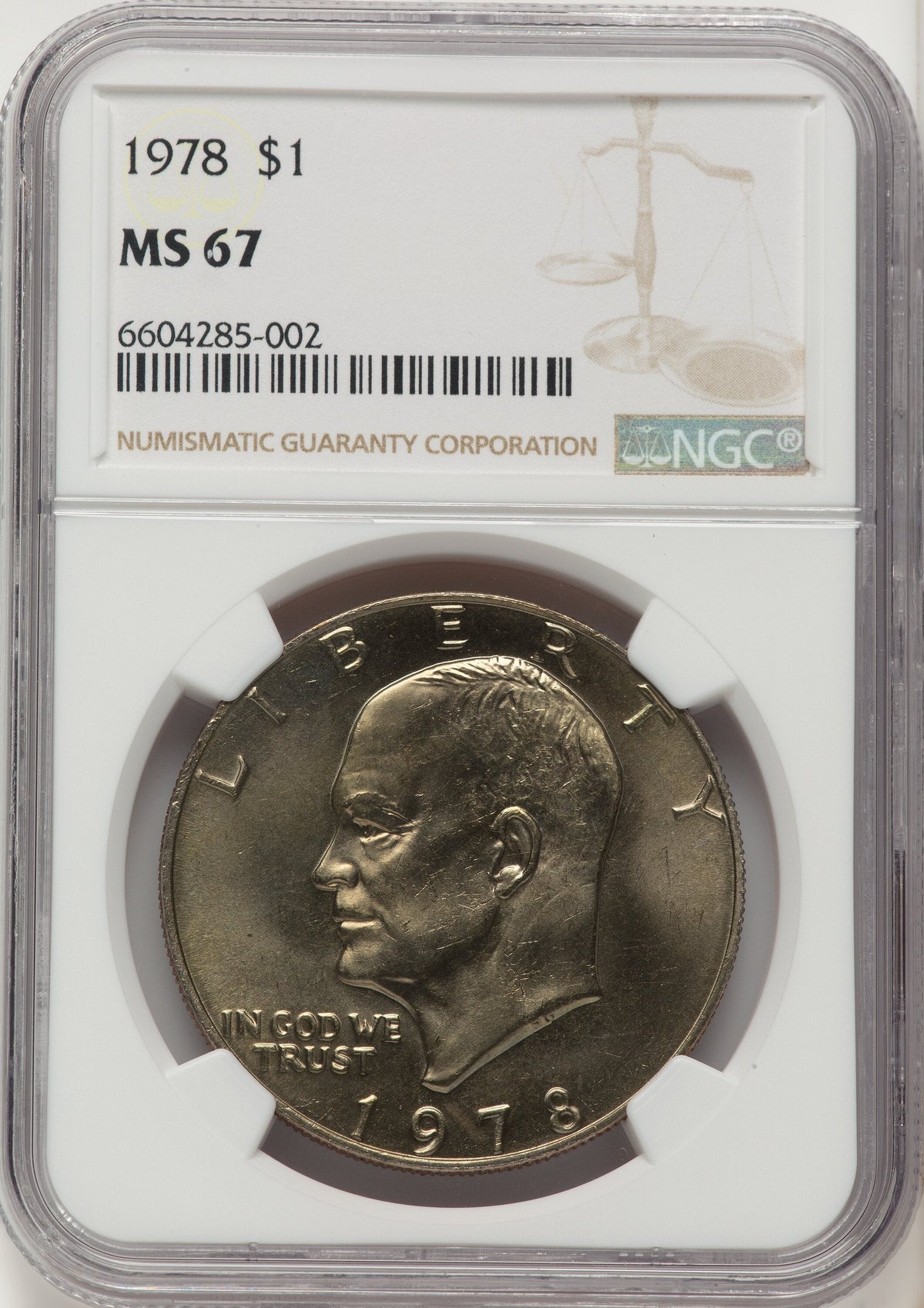 1978 $1 Eisenhower Dollar NGC MS67