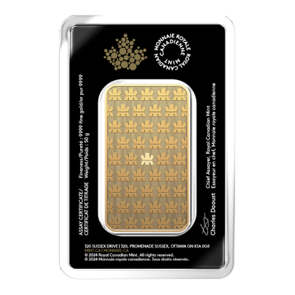 50 GRAM GOLD BAR RCM