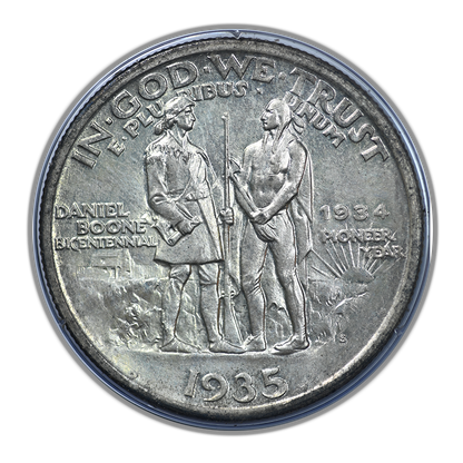 1935/34-S Boone Classic Commemorative Half Dollar 50C PCGS Rattler MS64 CAC