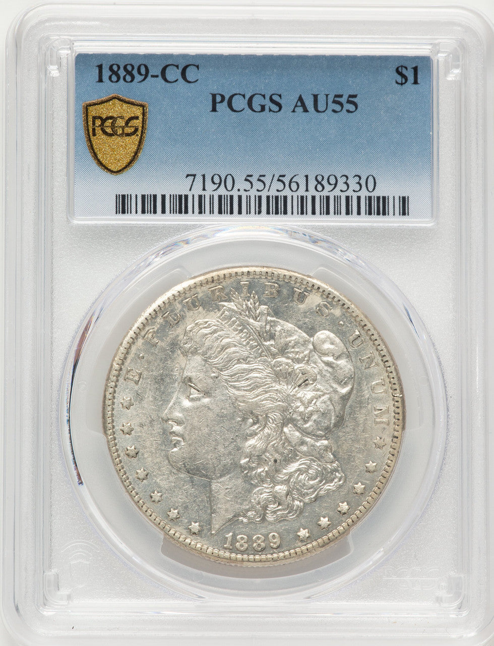 1889-CC Morgan Dollar PCGS AU55