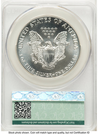 1987 Silver Eagle Non Designation CACG MS70