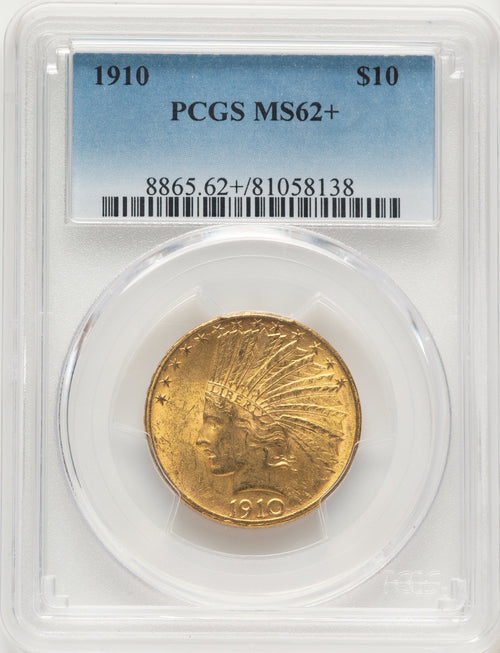 1910 $10 Indian Eagle PCGS MS62+