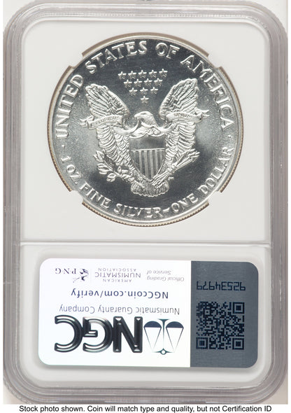 1988 Silver Eagle Early Production Kenneth Bressett Red Book From US Mint Sealed Box NGC PF70