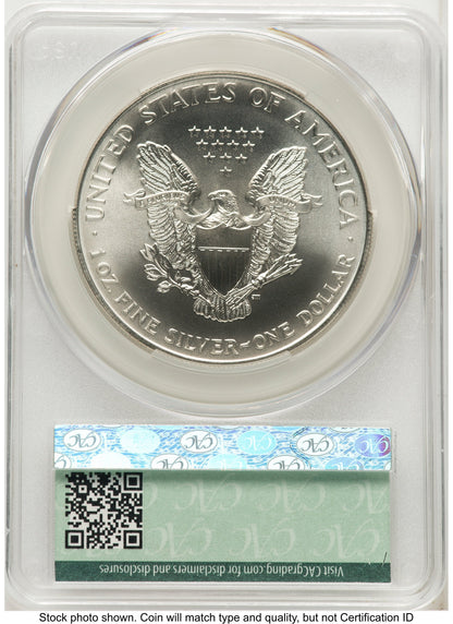 1998 Silver Eagle Ron Drzewucki CACG MS70