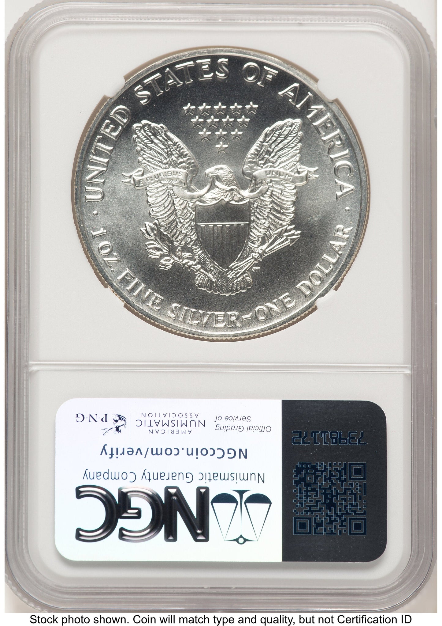 1989 Silver Eagle Mike Castle From US Mint Sealed Box NGC MS70