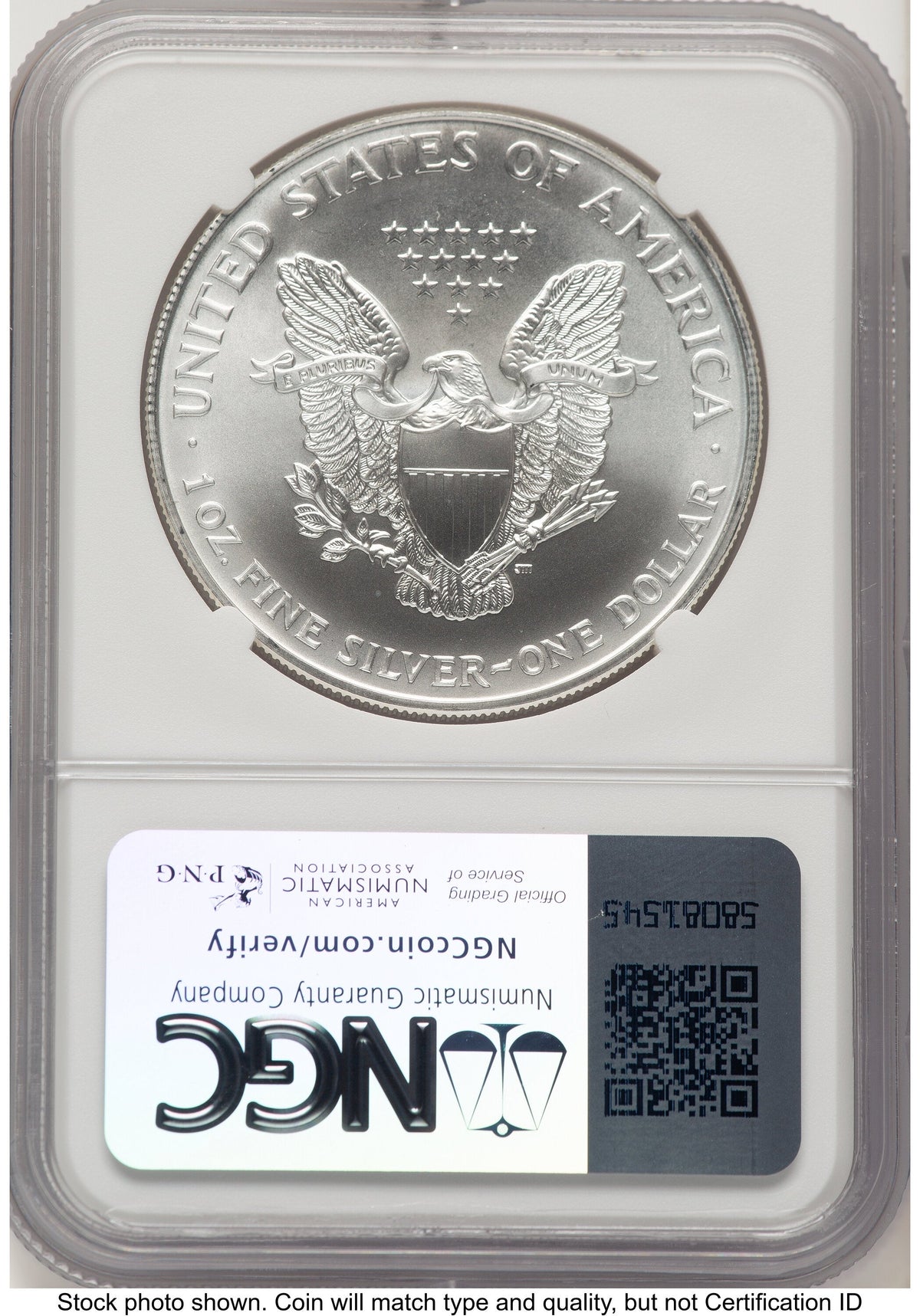 1998 Silver Eagle Mike Castle From US Mint Sealed Box NGC MS70