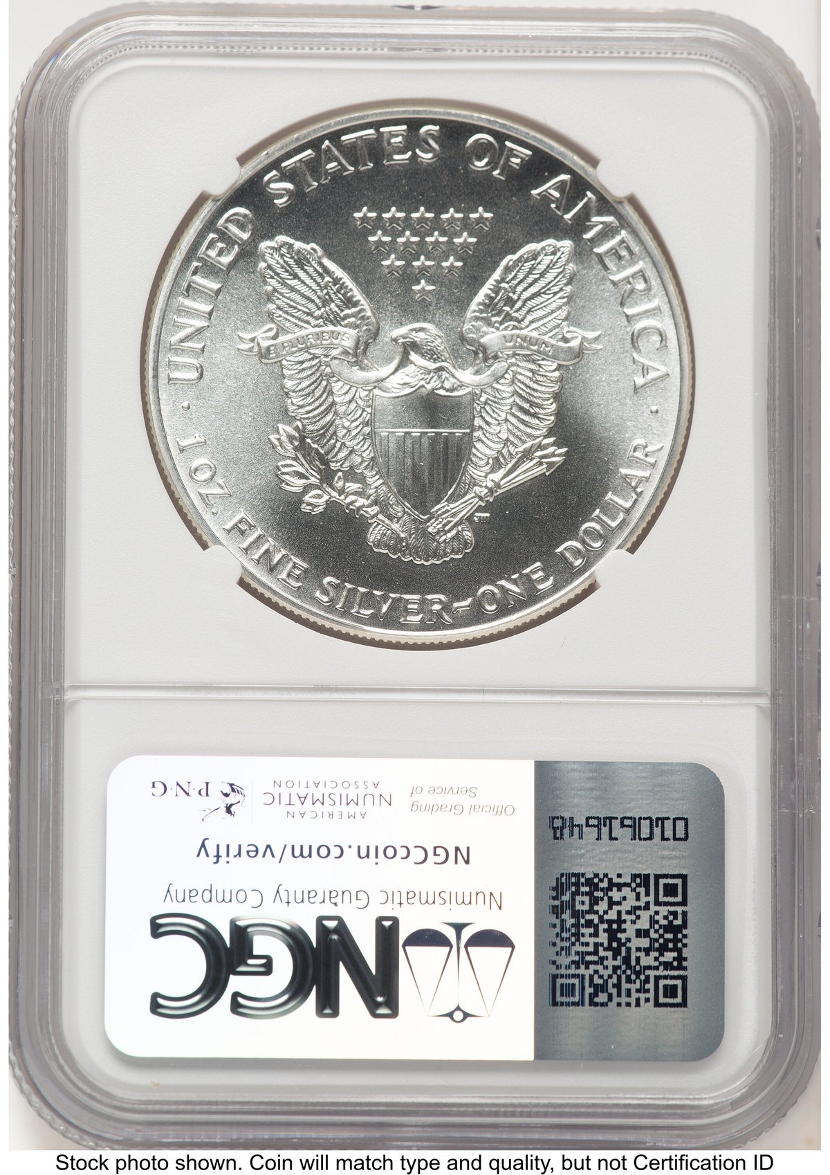 1986-(S) Silver Eagle Kenneth Bressett Portrait From US Mint Sealed Box NGC MS70