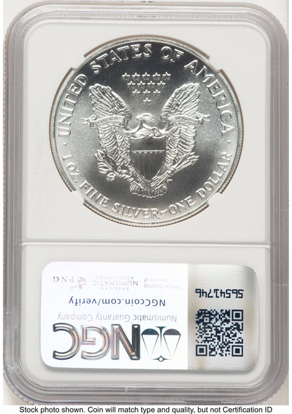 1989 Silver Eagle Mike Castle NGC MS70