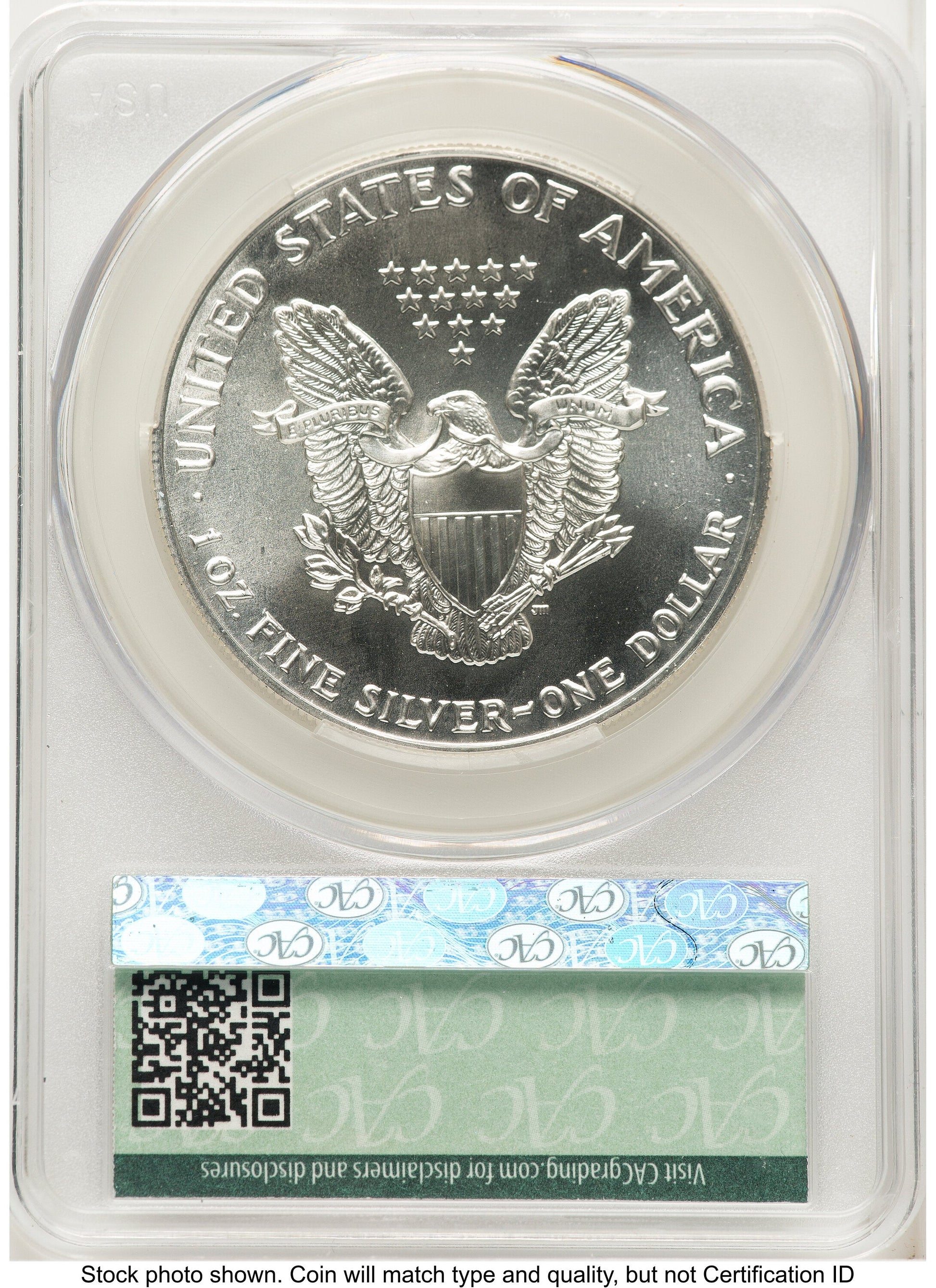 1990 Silver Eagle Early Delivery Ron Drzewucki CACG MS70