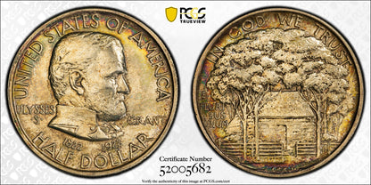 1922 Grant Classic Commemorative Half Dollar 50C PCGS MS66 - TONED!