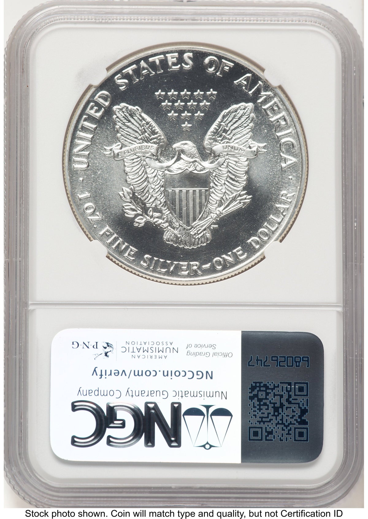 1988 Silver Eagle Early Production Mike Castle From US Mint Sealed Box NGC MS70