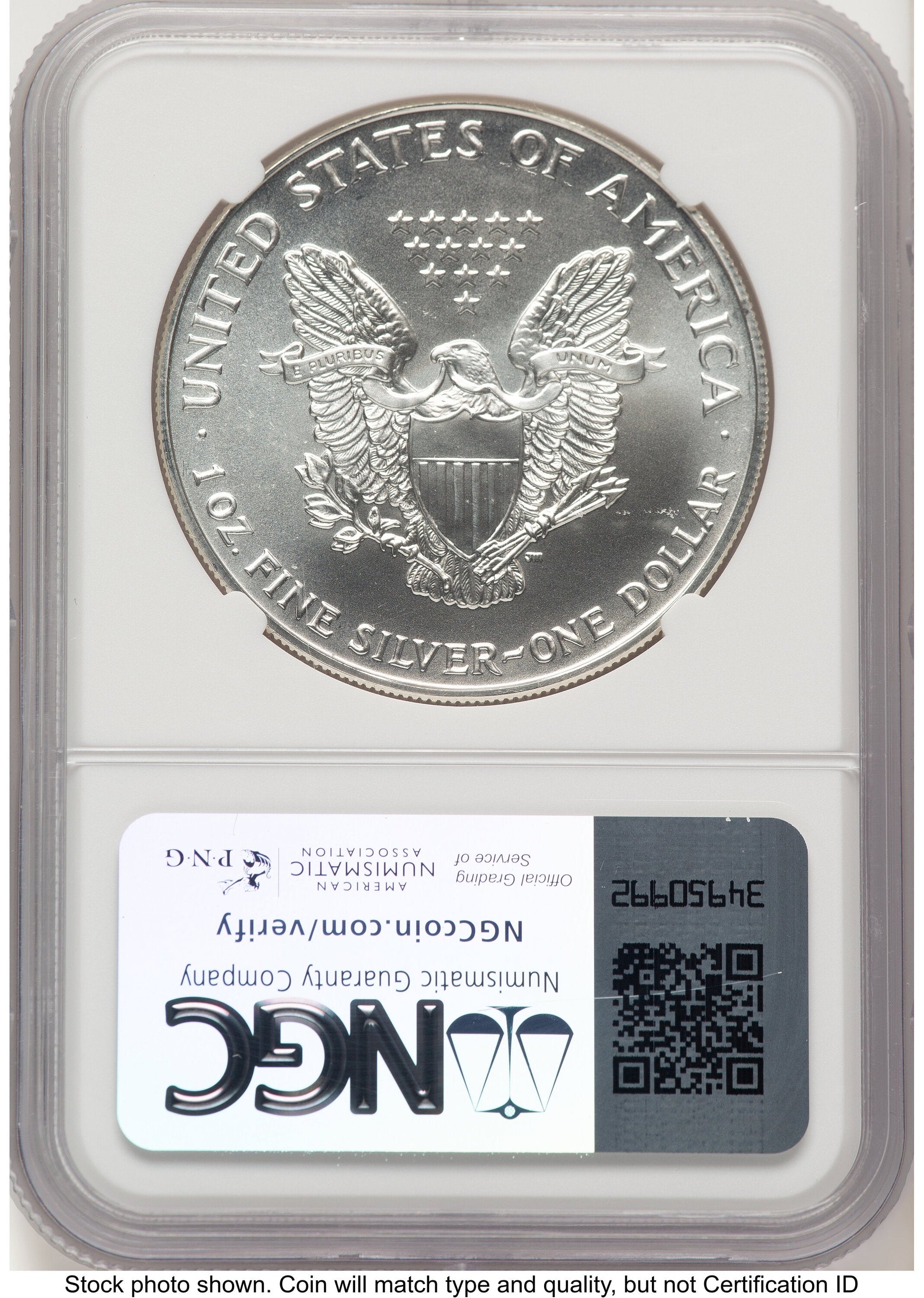 1993 Silver Eagle John NGC MS70 Mercanti
