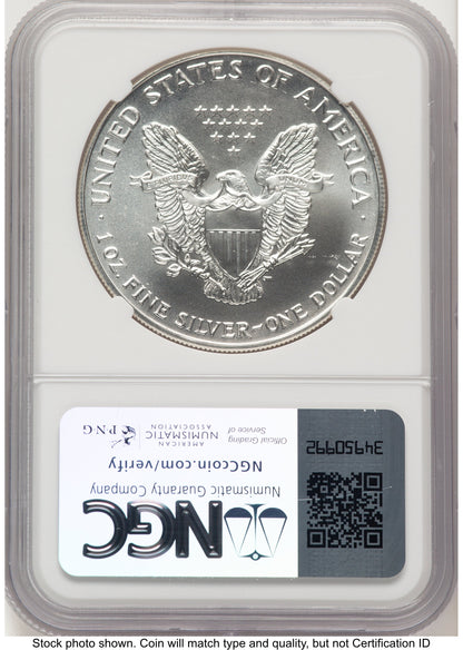 1993 Silver Eagle John NGC MS70 Mercanti
