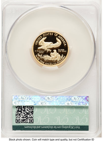2015-W Proof Gold Eagle 1/4 oz First Delivery CACG PR70