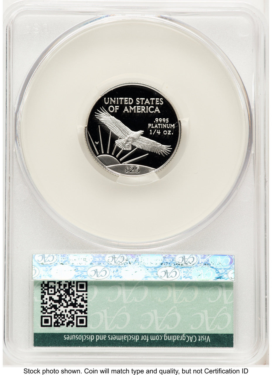 1997-W Proof Platinum Eagle 1/4 oz Non Designation CACG PR70