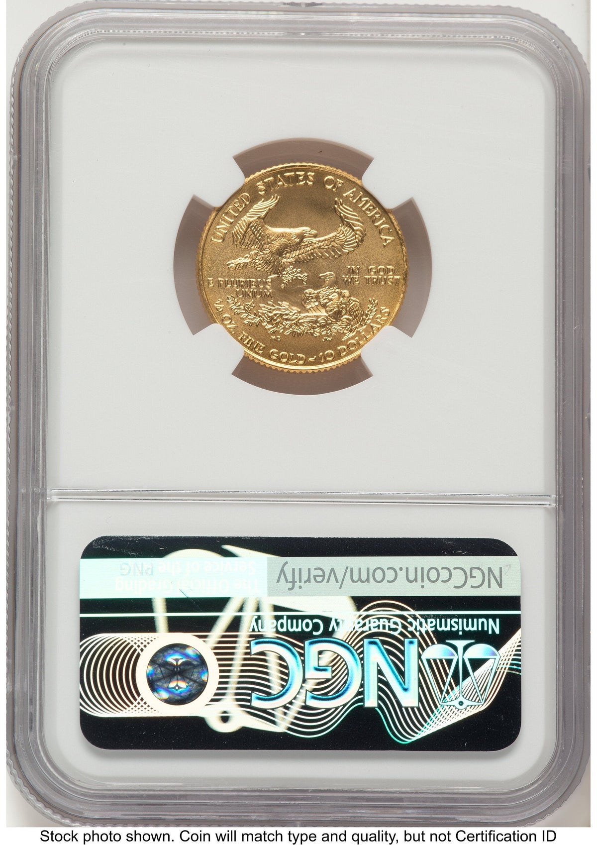 1996 Gold Eagle 1/4 oz John NGC MS70 Mercanti