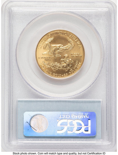 2006-W Burnished Gold Eagle 1/2 oz Blue Label PCGS MS70