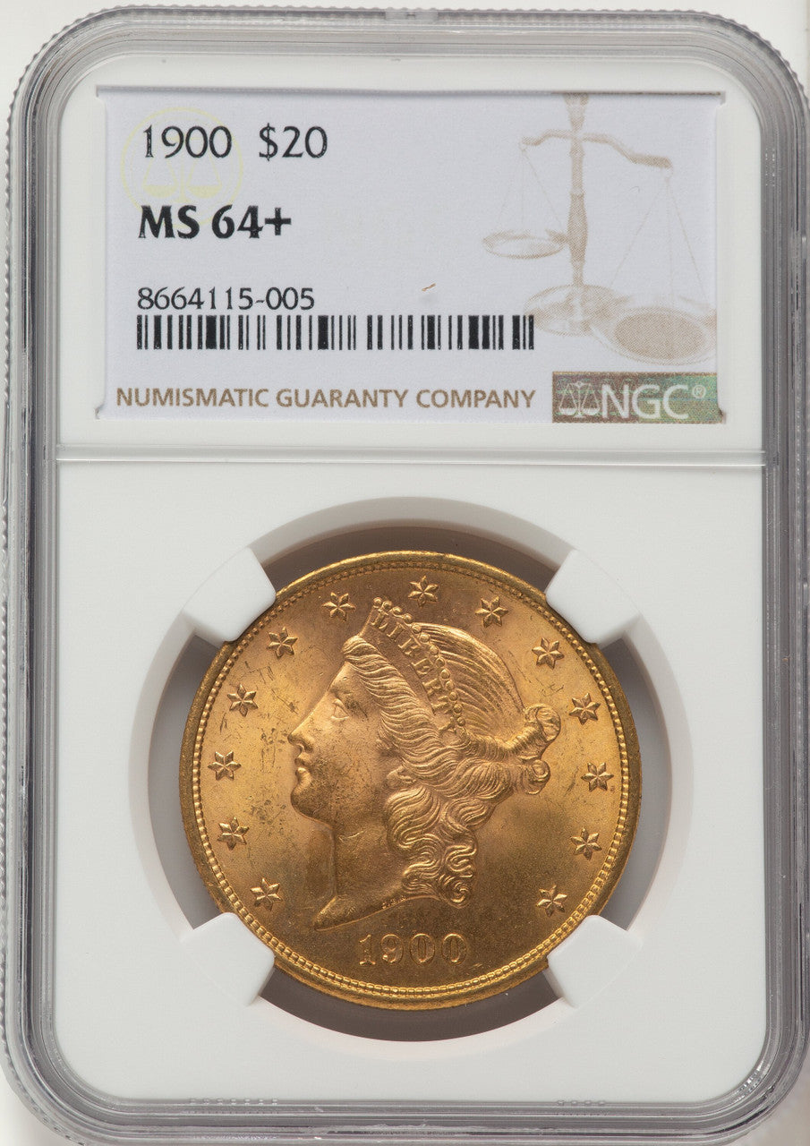 1900 $20 Liberty Double Eagle NGC MS64+