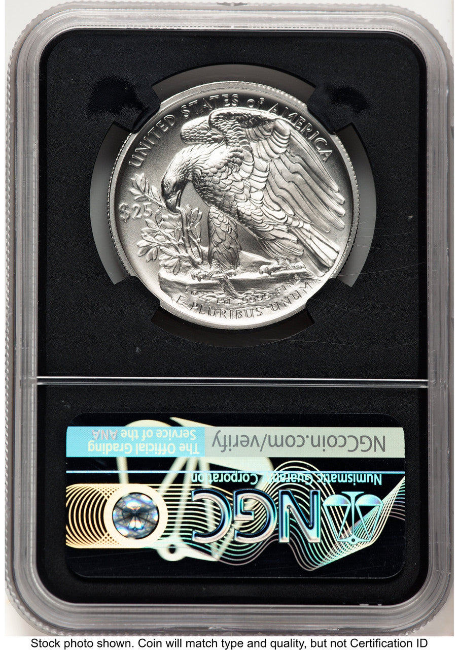 2020-W Palladium Eagle 1 oz Burnished FDI Joel Iskowitz NGC MS70 (521612037)