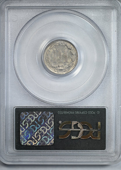 1887 Three Cent Nickel Piece 3CN PCGS MS61 OGH