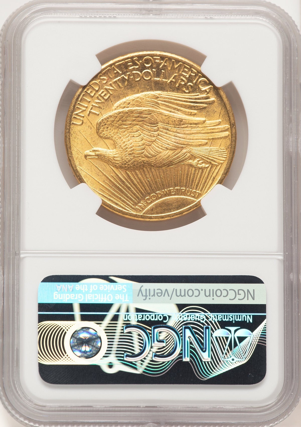 1924 $20 Saint Brown Label Saint-Gaudens Double Eagle NGC MS66+