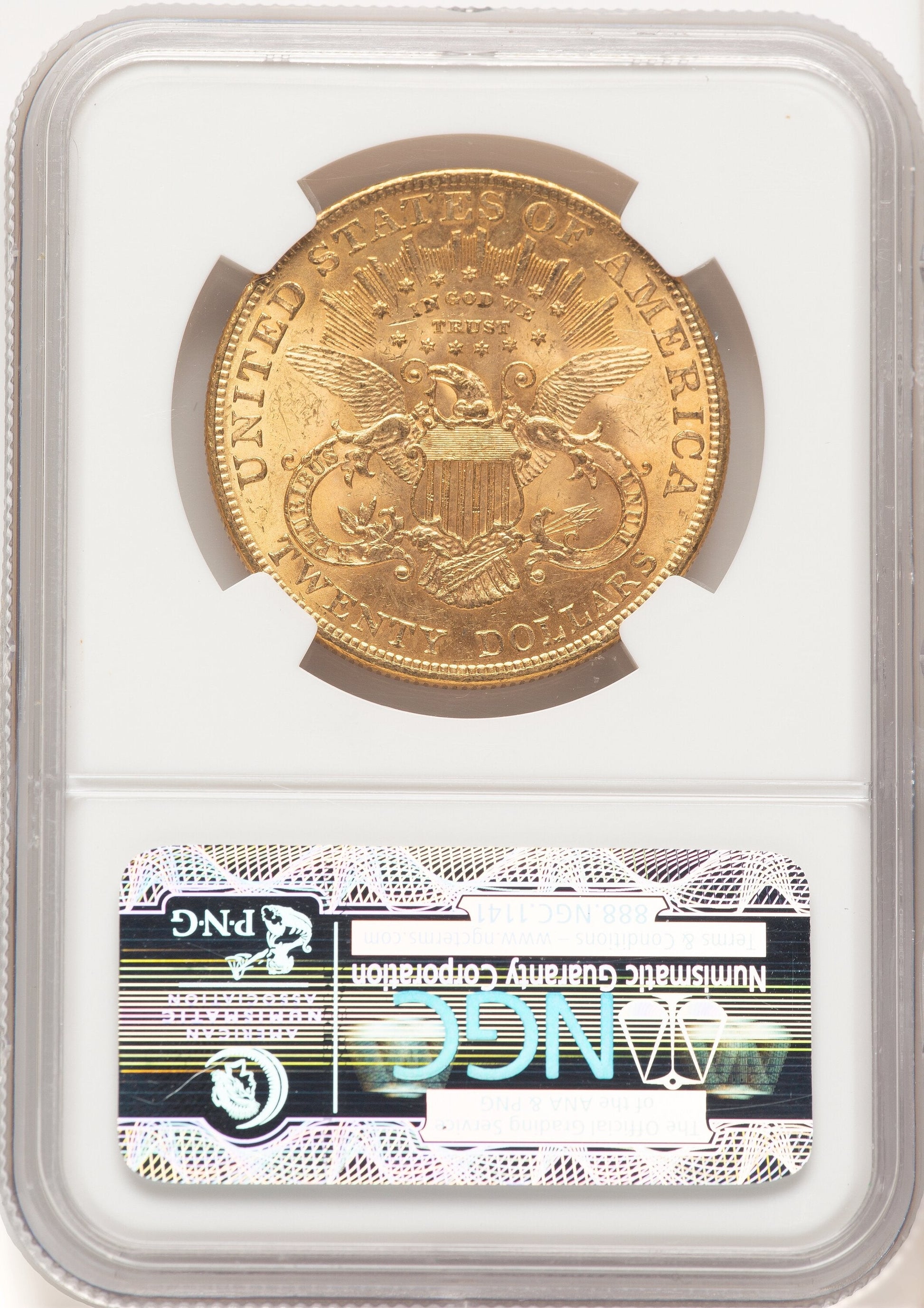 1904 $20 Liberty CAC Liberty Double Eagle NGC MS63