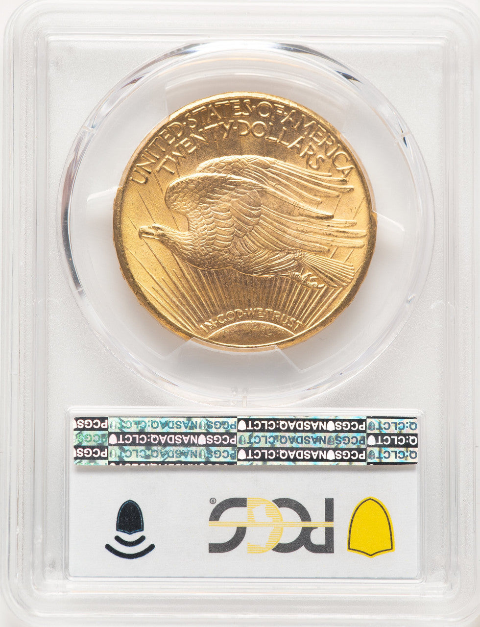 1911-D $20 CAC Blue Gradient Saint-Gaudens Double Eagle PCGS MS65