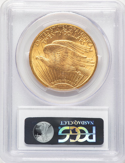 1914-S $20 CAC Blue Gradient Saint-Gaudens Double Eagle PCGS MS64+