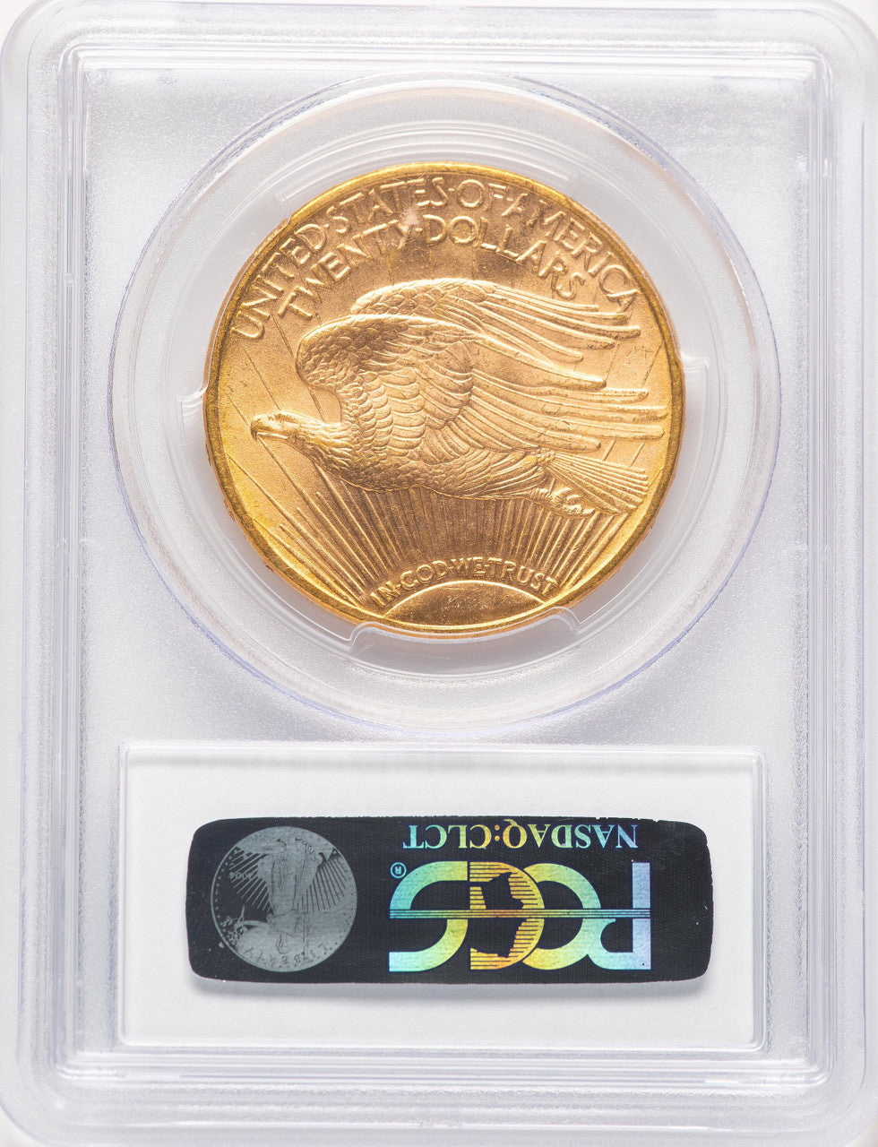 1910-D $20 CAC Blue Gradient Saint-Gaudens Double Eagle PCGS MS64