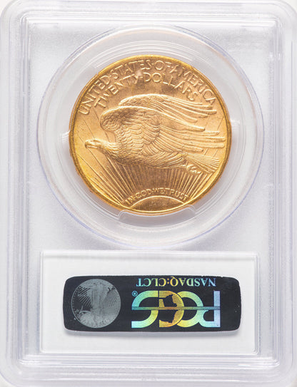 1910-D $20 CAC Blue Gradient Saint-Gaudens Double Eagle PCGS MS64