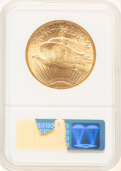 1909-S $20 CAC Saint-Gaudens Double Eagle NGC MS63