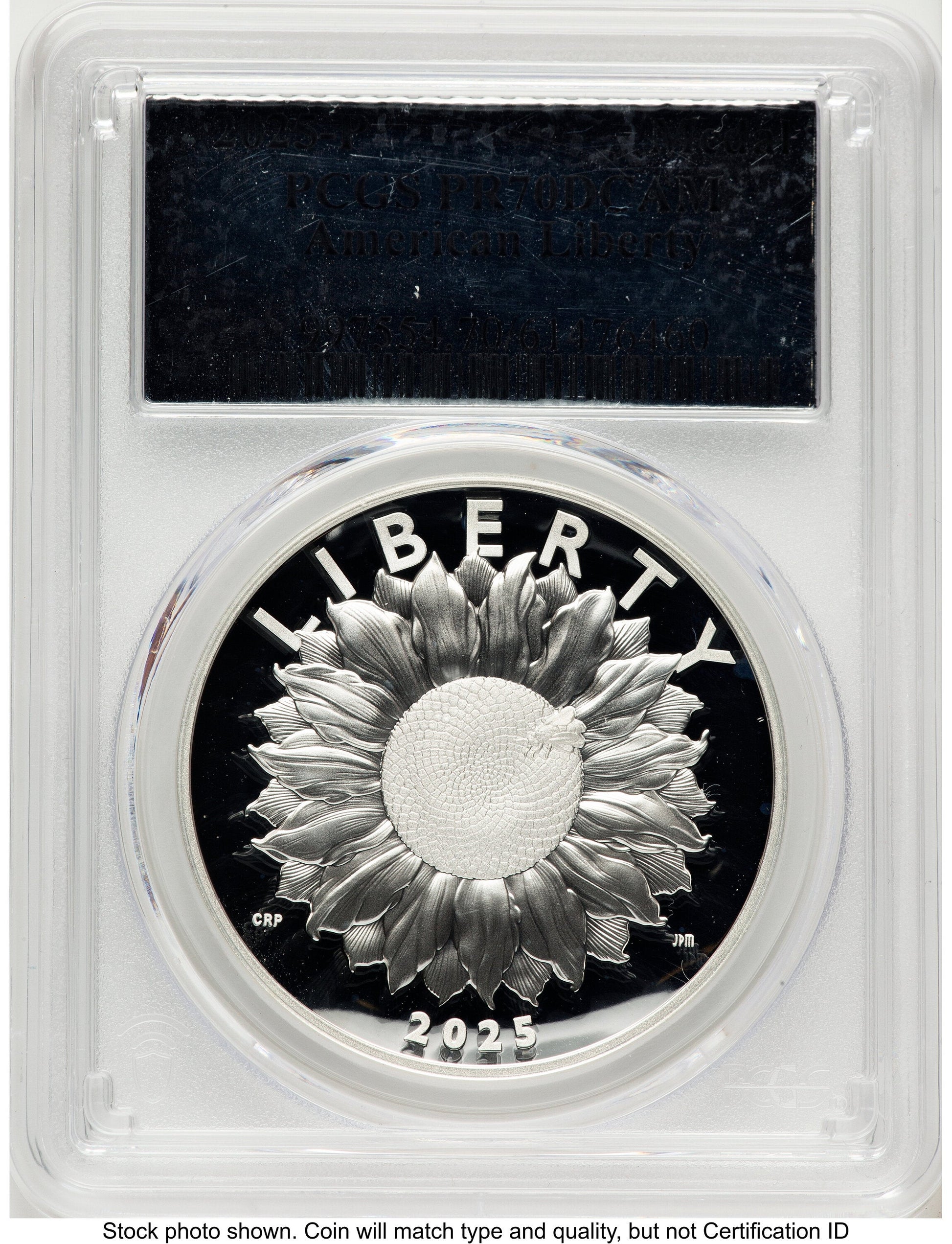 2025-P Silver American Liberty High Relief Medal Silver Foil Medals and Tokens PCGS MS70
