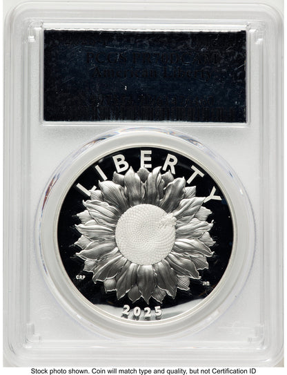 2025-P Silver American Liberty High Relief Medal Silver Foil Medals and Tokens PCGS MS70