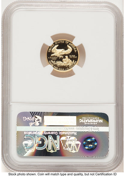 2016-W Proof Gold Eagle 1/10 oz Brown Label NGC PF70