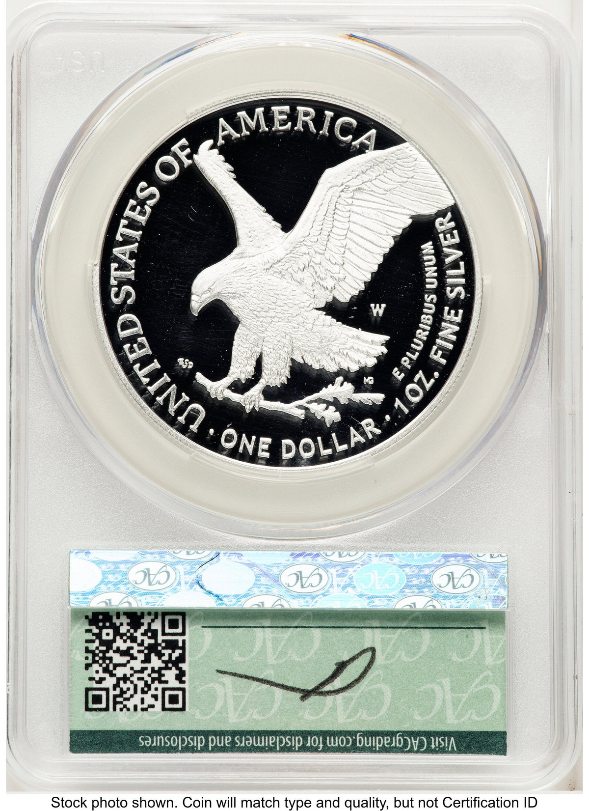 2025-W Proof Silver Eagle Privy U.S. Army 250th Anniversary 1 oz Advanced Delivery Louis Palafoutas CACG PR70