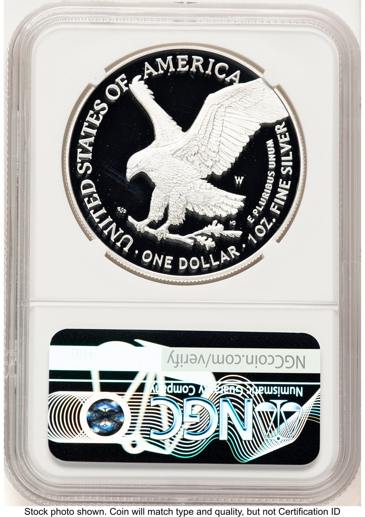 2025-W Proof Silver Eagle Privy Laser Engraved 1 oz Red Book NGC PF70