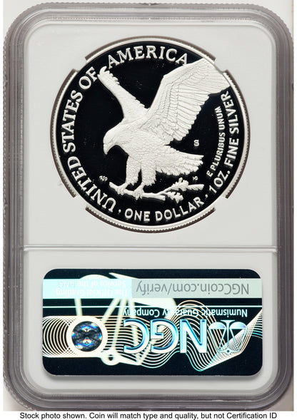 2025-S Proof Silver Eagle Privy U.S. Navy 250th Anniversary 1 oz FDI 1ST NGC PF70