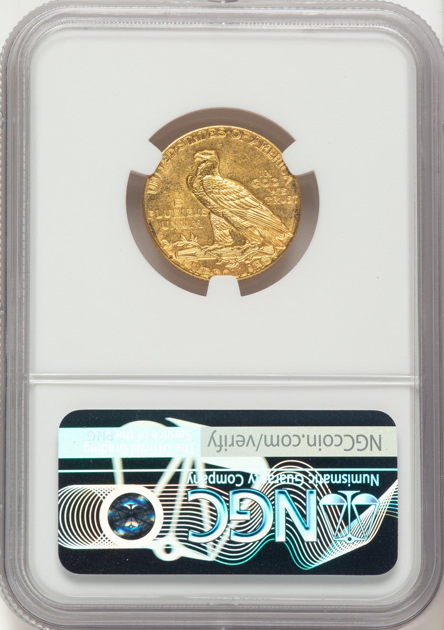 1913-S $5 Indian Half Eagle NGC MS62+