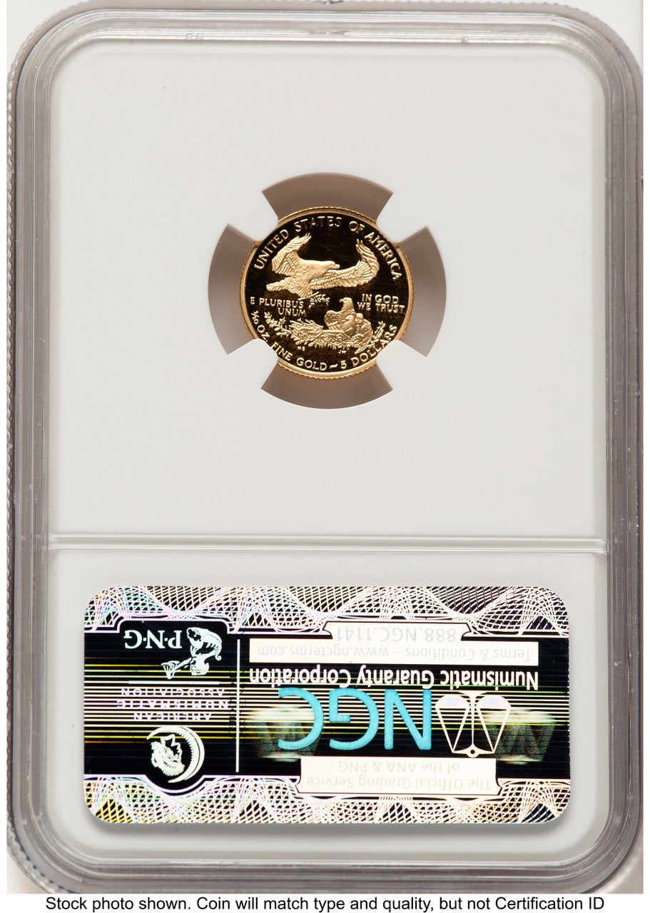 2003-W Proof Gold Eagle 1/10 oz Brown Label NGC PF70 (522240247)