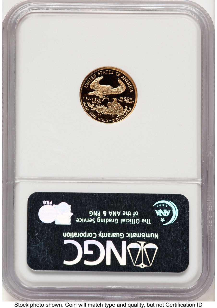 2006-W Proof Gold Eagle 1/10 oz Brown Label NGC PF70 (522240330)